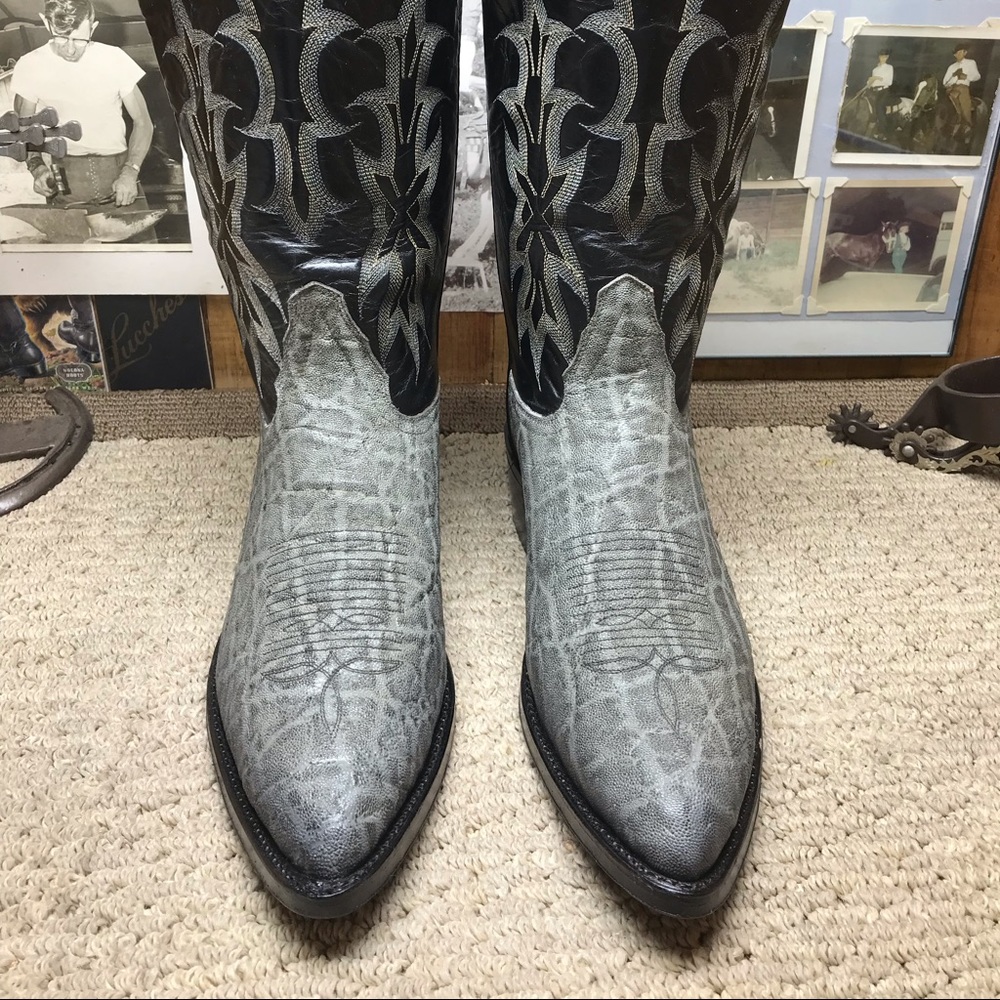 Tony Lama gray African elephant 10.5D